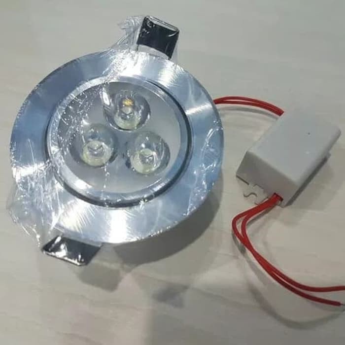 NEW. DOWNLIGHT LED 3 MATA 3 WATT 220V PUTIH