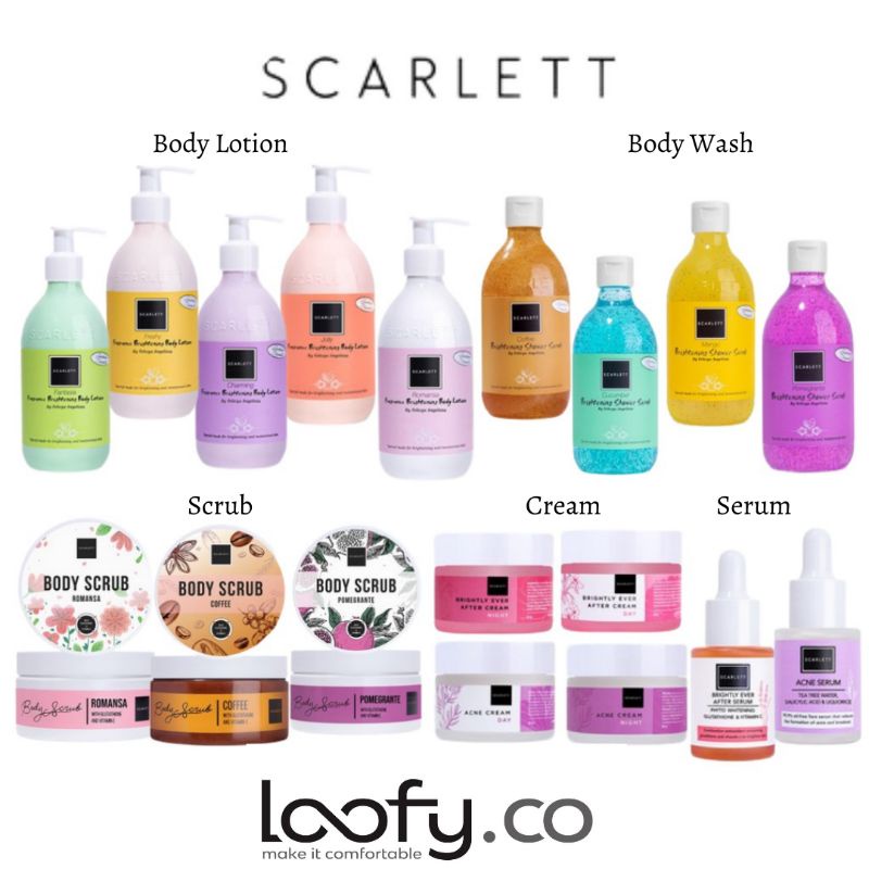 SCARLETT WHITENING ORIGINAL BPOM | BODY LOTION SCARLETT | BODY SCRUB SCARLETT | SCARLETT SERUM BRIGH