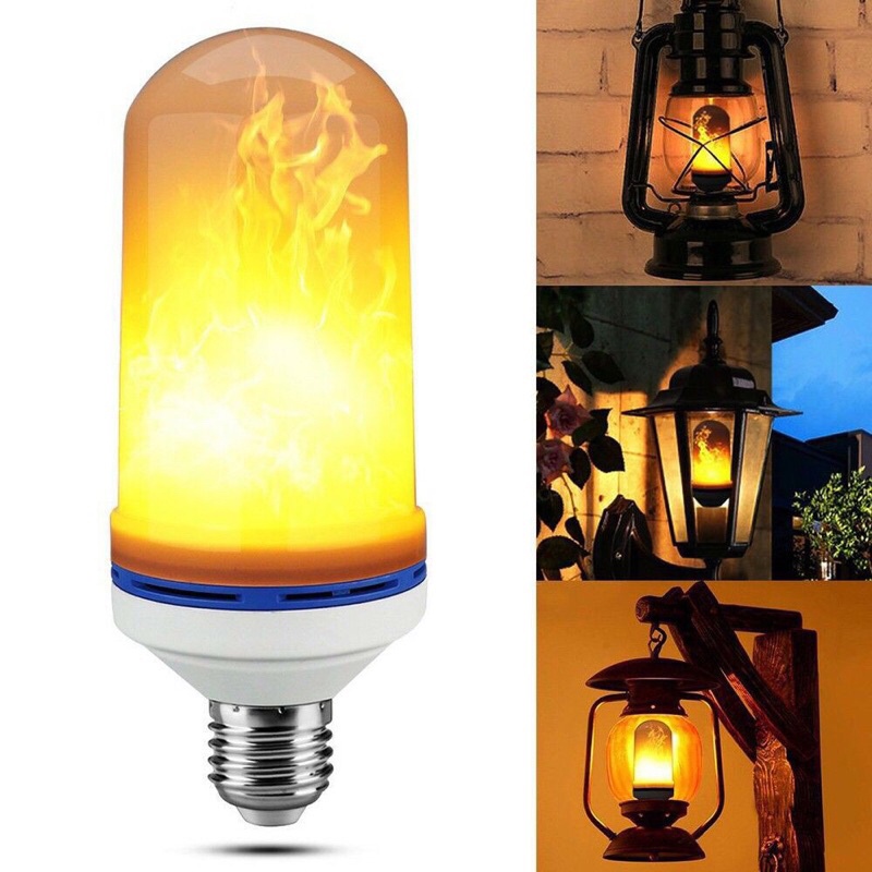 lampu led api 9w/ obor led e27/ 9watt flame effect 3in1