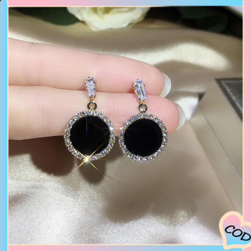 COD❤️ S925 Silver Needle Earrings Temperamen Fashion Kepribadian Anting Geometris Anting Wanita-A.one