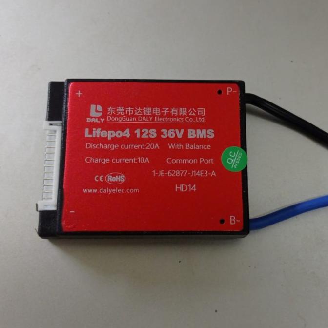 Daly Bms 36 Volt 12S Lifepo4 20A 30A 40A 60A 80A 100A Common Port