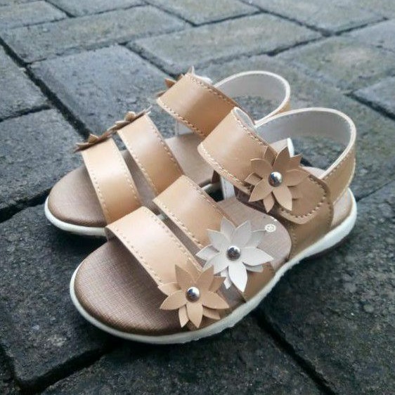 Sandal Let Anak 23-35 Sandal Motif Bunga Simple dan Lucu (Lolita 01)