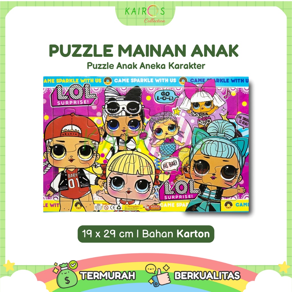 Puzzle Anak Aneka Karakter