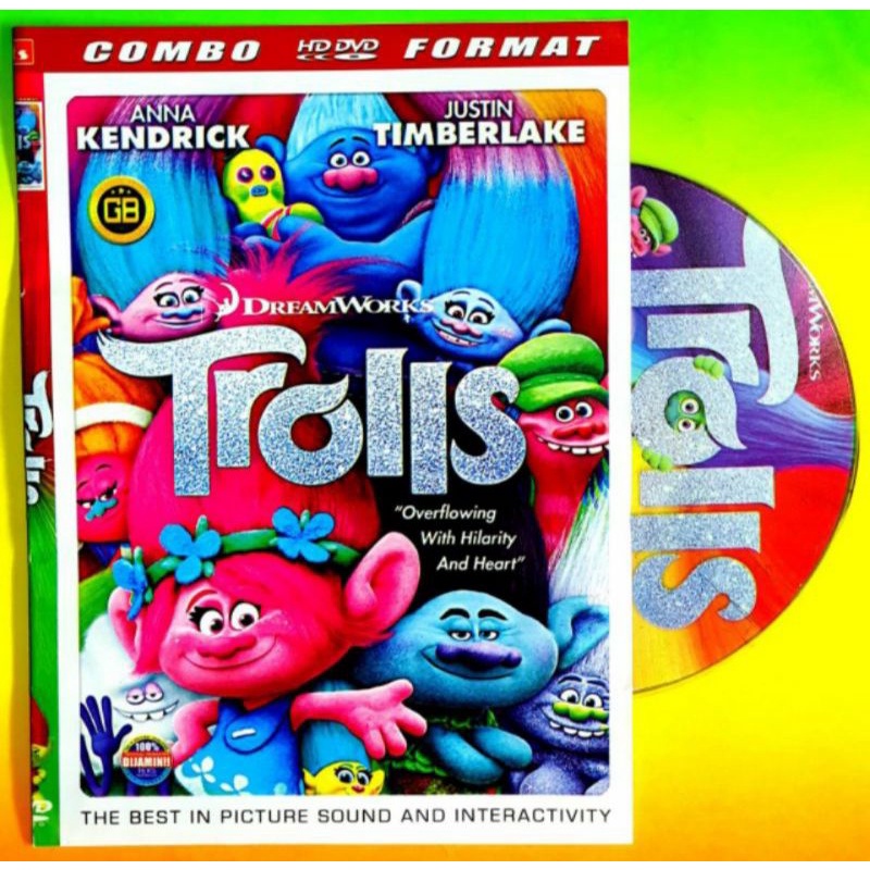 KASET FILM BIOSKOP DISNEY TROLLS MOVIE 1 - FILM BOX OFFICE ANIMASI ANAK - KARTUN ANAK TERPOPULER