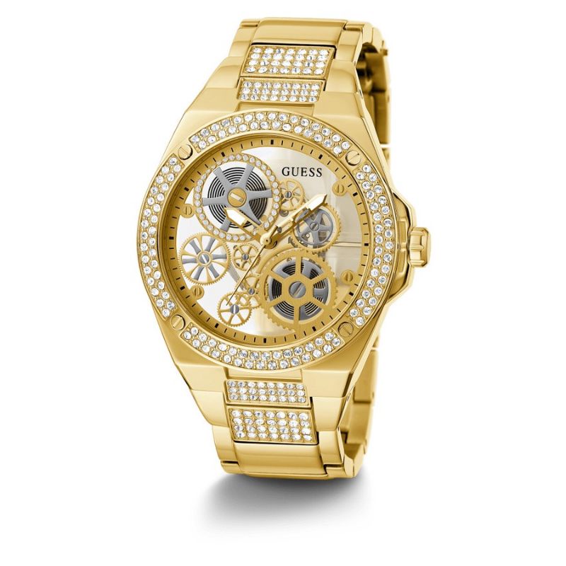Original. Jam Tangan Pria Analog Gold Guess GW0323G2 Big Reveal