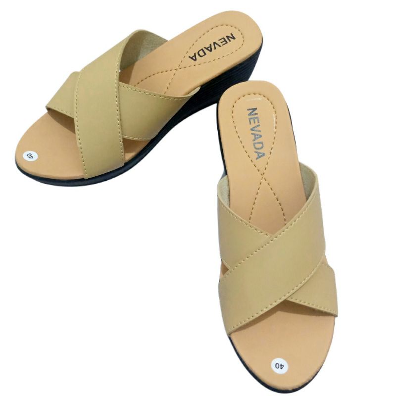 Sandal Wanita Sandal Wedges Sandal Ibu Ibu Kekinian N.7