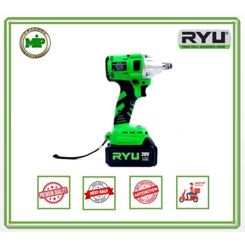 CORDLESS IMPACT WRENCH RCW20V MESIN BOR IMPACT IMPAK ALAT PERTUKANGAN CORDLESS IMPACT WRENCH RYU
