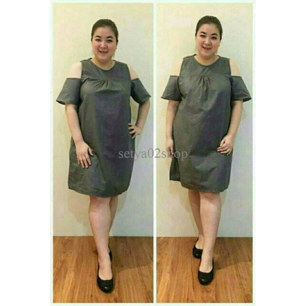 xxl xxxl xxxxl jumbo bigsize sabrina dress wanita baju big size gaun
