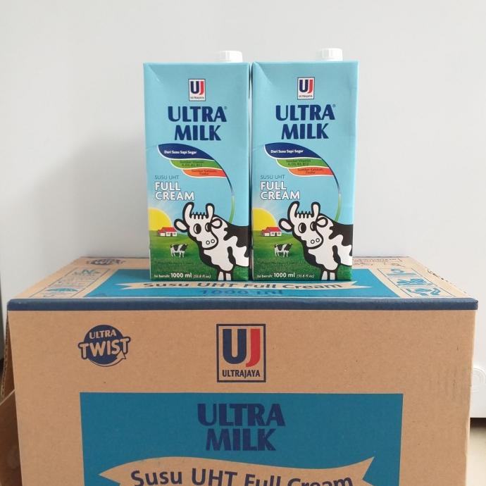 

(BISA COD) Susu Ultra Milk Full Cream 1 Liter 1 Dus - Via GOJEK/GRAB TERPERCAYA Kode 543