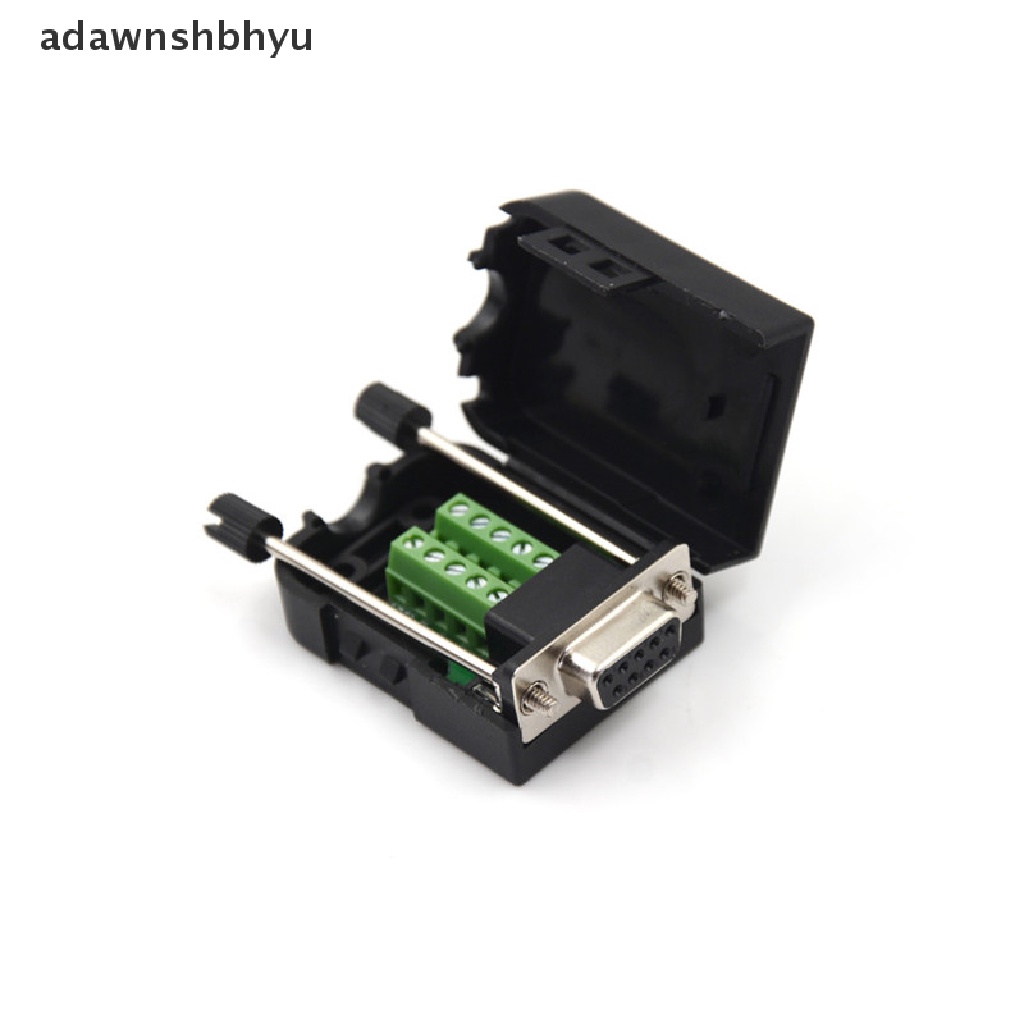 Terminal Breakout adawnshbhyu DB9 Female D-Sub 9pin Konektor Tipe Mur Solderless