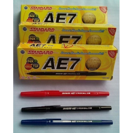 

Pen Standard AE-7 - (Hitam,Biru, Merah) Original - Satuan