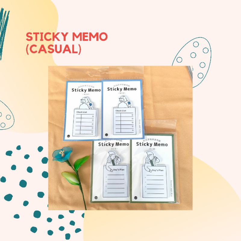 

Sticky Memo "Casual Style" [30sheet/pack]