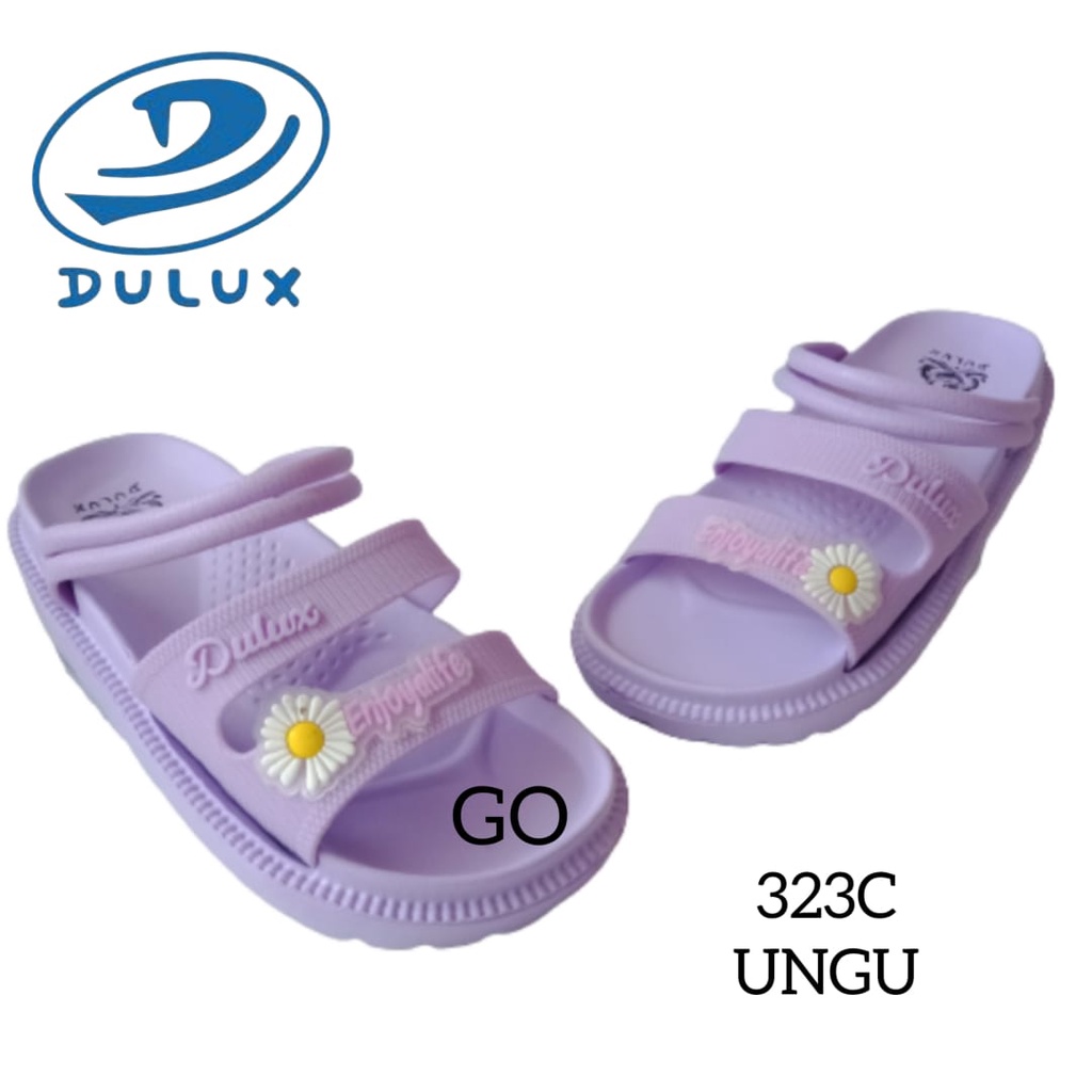 gos DULUX 323DC Sandal Karet Anak Perempuan Tanggung Model Gladiator Sendal Ban Dua Anak Remaja Cewe