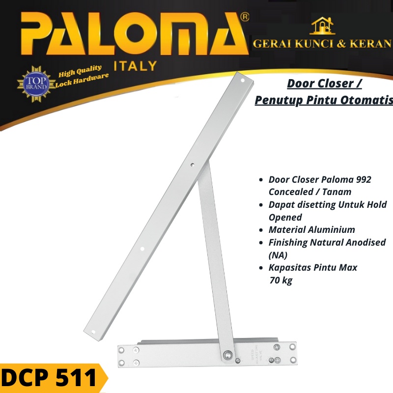 DOOR CLOSER PALOMA 992 CONCEALED NA DCP 511 PENUTUP PINTU OTOMATIS