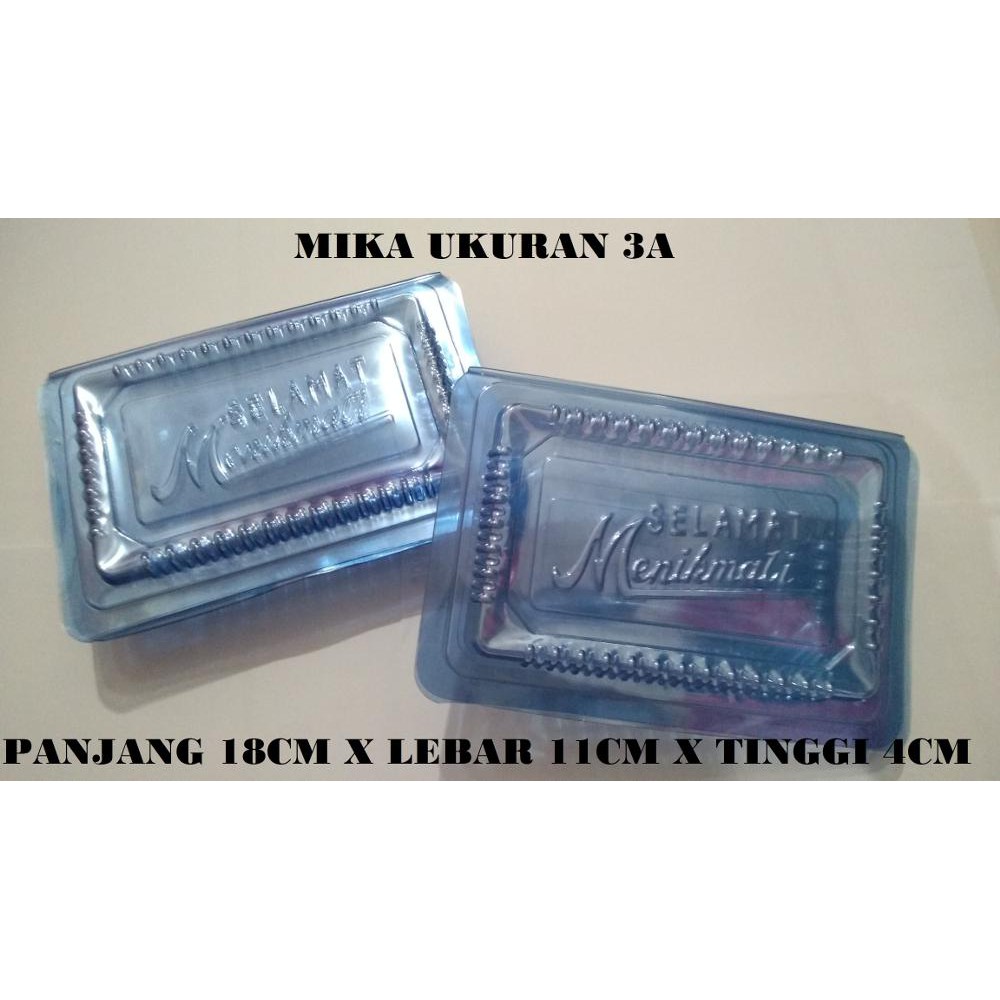 PLASTIK MIKA KEMASAN KUE DAN MAKANAN UKURAN 3 - 3A isi 100pcs | Shopee