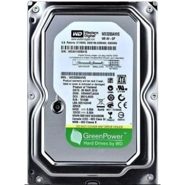 Harddisk Sata WD 320GB For PC