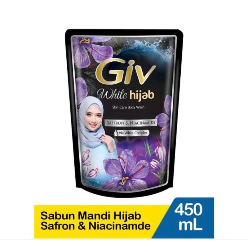 Giv White Hijab Body Wash Saffron