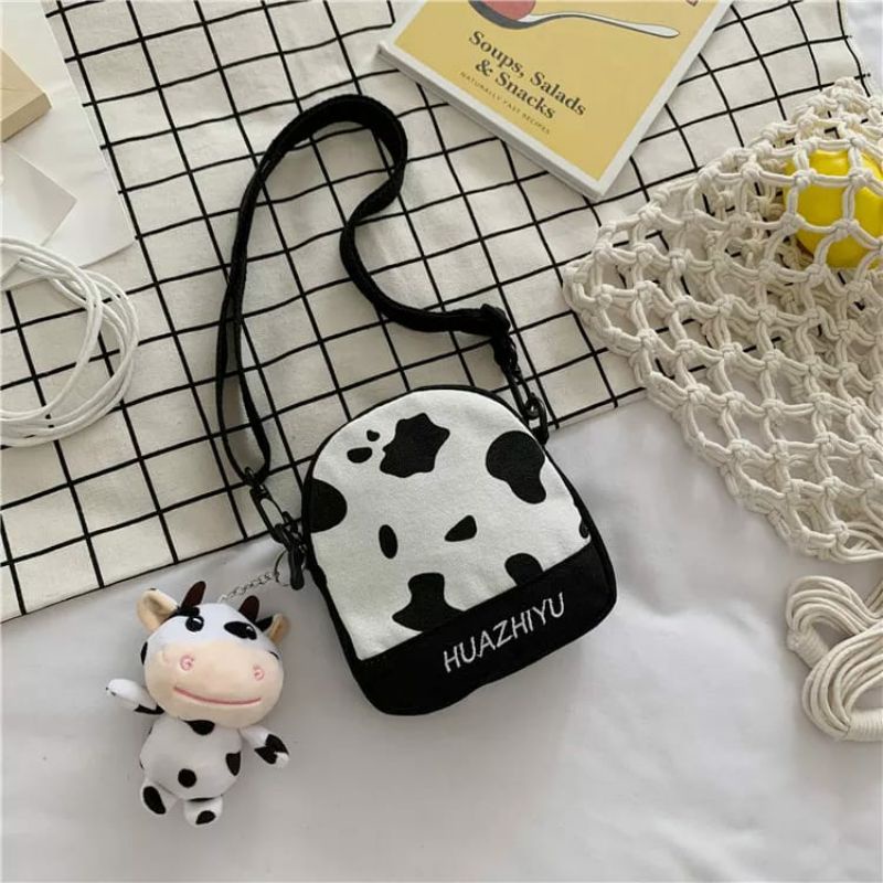 dem_Sare / DS1097 - Slingbag Tas slempang Motif Sapi Sling bag Tas selempang Mini