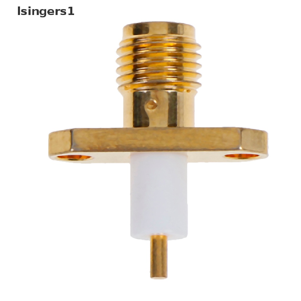 (lsingers1) Soket Jack SMA Female PTFE Dengan 2 Lubang