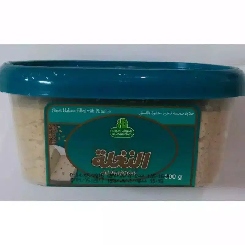 

Al Nakhla Selai Arab Saudi with Pistachio 500 Gram Kacang Arab Finest Halawa Sarapan Roti