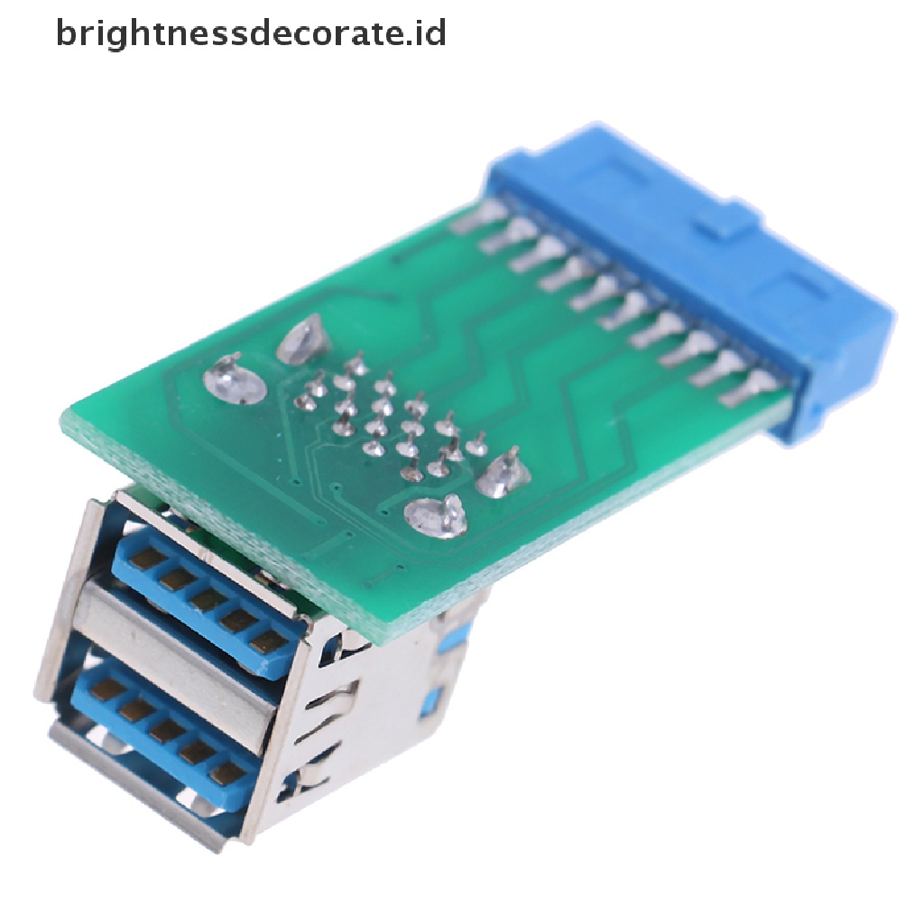 1pc Motherboard 20 Pin Header Ke 2 Port Usb 3.0 Tipe A