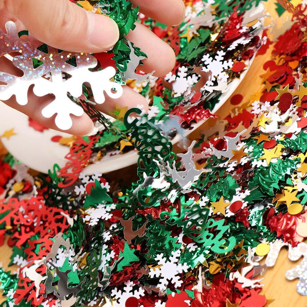 Solighter 60g Dekorasi Natal Craft Home Xmas Tinfoil Sequin
