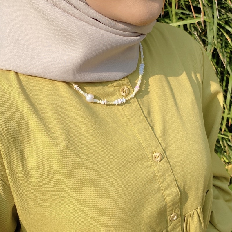 Handmade Necklace / asymetric kalung hijab / choker (HN006)