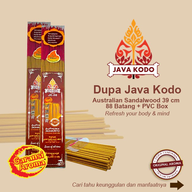 Dupa/Hio Wangi Harum Java Kodo Australian Sandalwood 39 cm 88 Batang