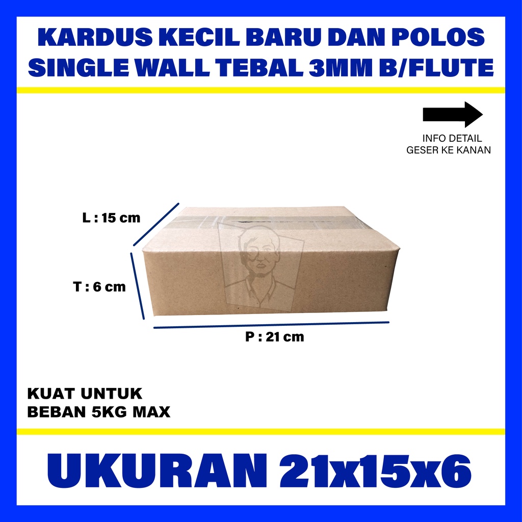 

Kardus Polos Box Karton Packing Murah UK 21 x 15 x 6