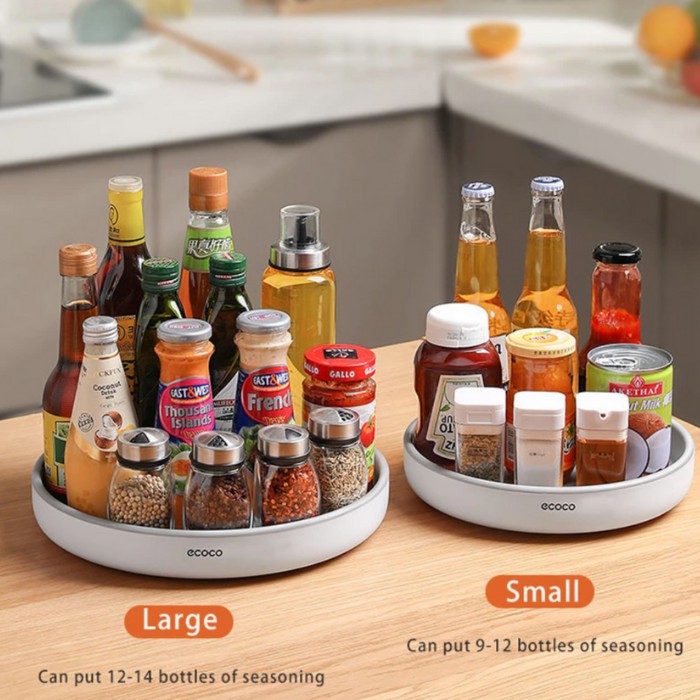 Ecoco Rak Putar Botol Tempat Bumbu Dapur Kitchen Organizer Lazy Susan