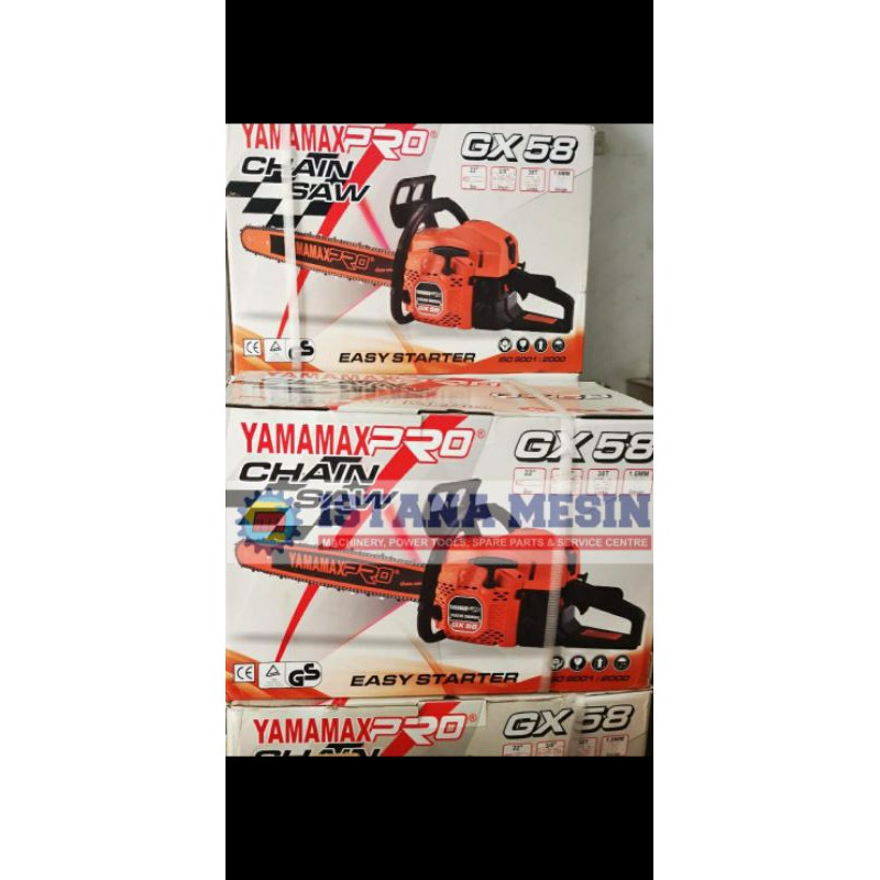 MESIN POTONG KAYU SINSO SENSO MINI YAMAMAXPRO CHAINSAW GX 58