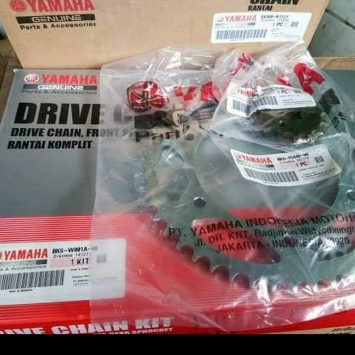 GEARSET GEAR GIR SET YAMAHA R15 R 15 V3 V 3 BK6-W001A-00 ORI ORIGINAL ASLI YGP