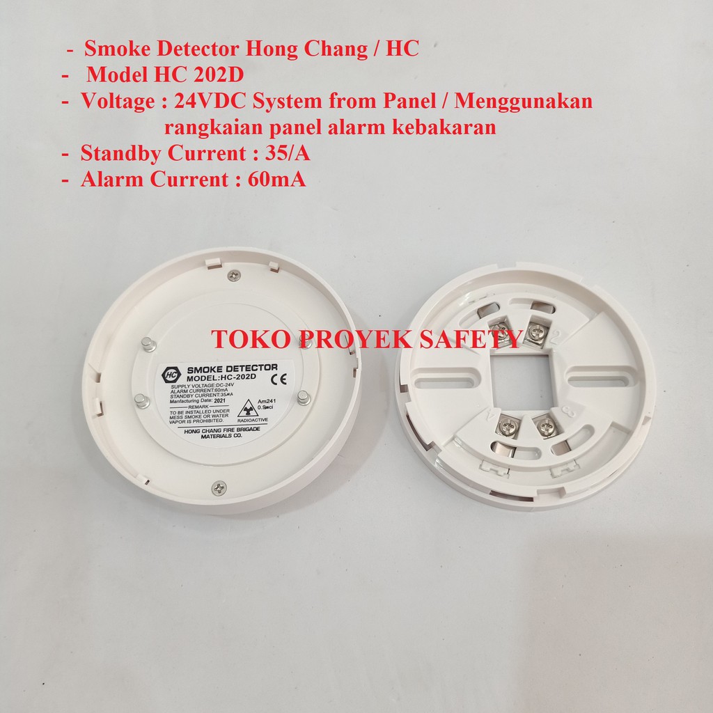 smoke detector hc 202d / Smoke Detector HC 202D / Smoke Hong Chang HC 202D