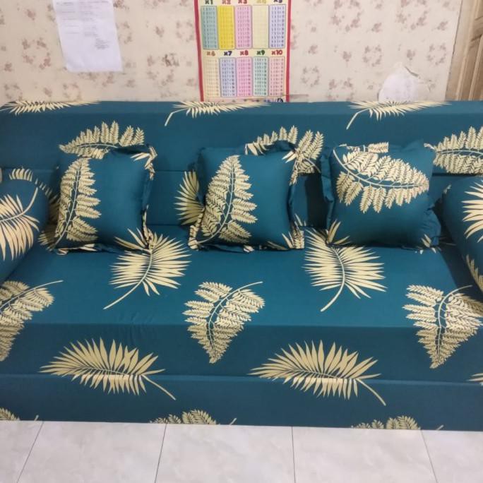 Sofa Bed Murah 200X180X20 Inoac D 20 Eoq Garansi 10Thn - Cover Katun Youraashop