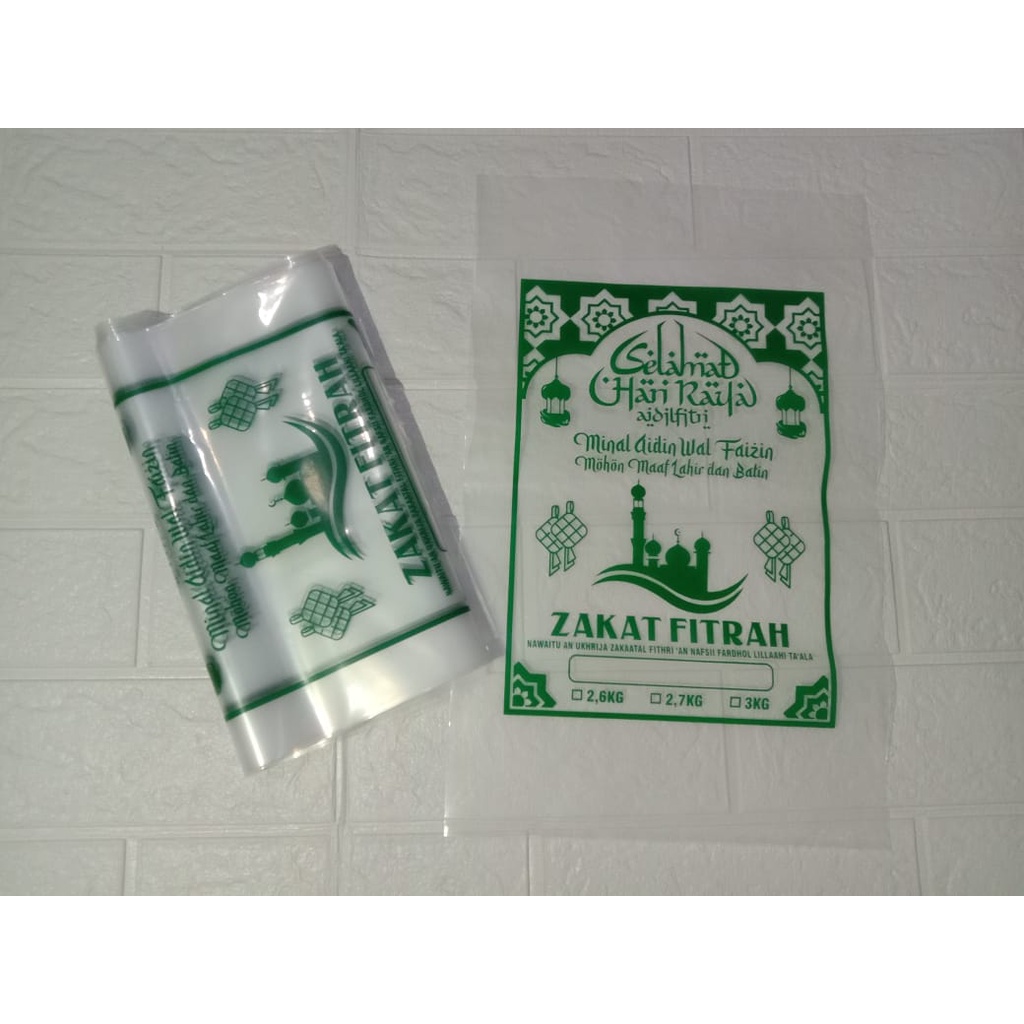 Plastik Zakat Motif Sesuai Stock Tebal 0.8 m