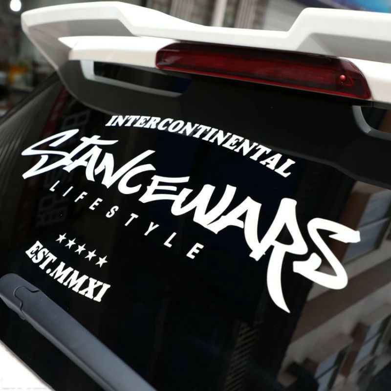 Stiker Stancewars JDM Cutting Sticker Stancewar Mobil