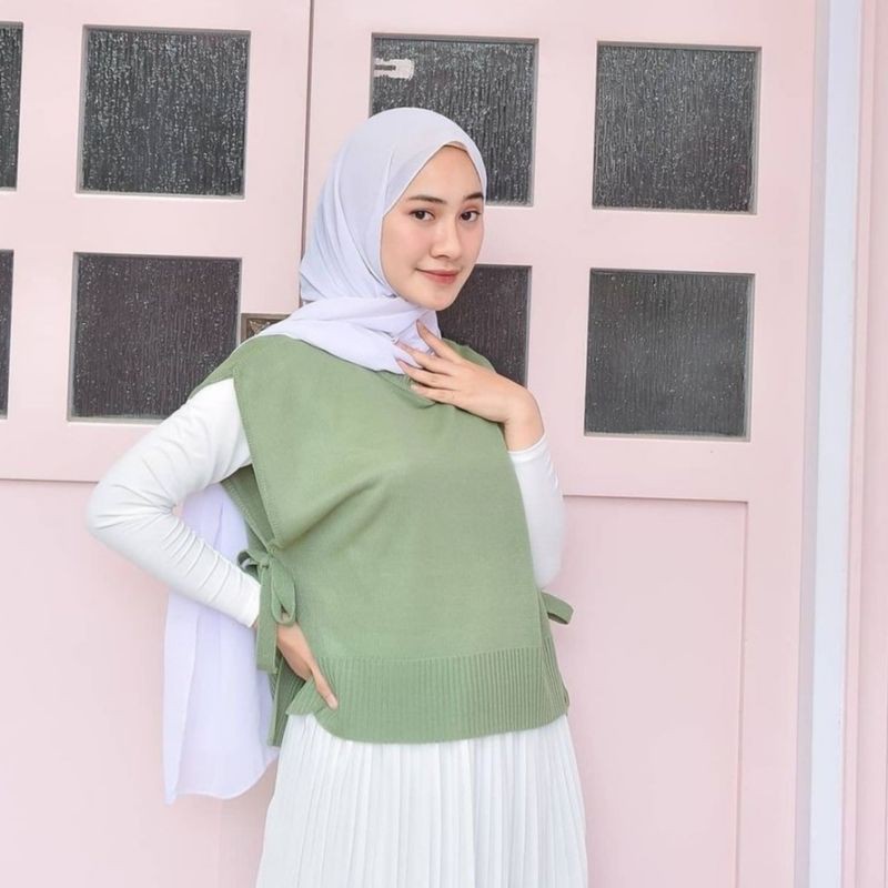 Vest Rajut Delmi | Rompi Rajut O Neck RAJUT KNIT 054