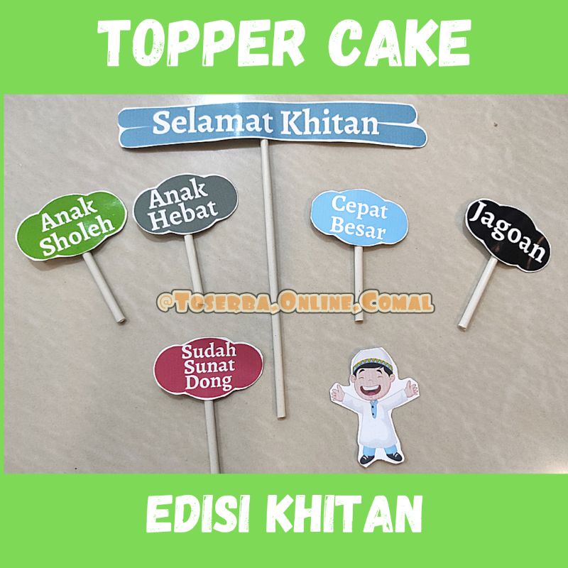 

Topper cake khitan (Hiasan Kue Khitan)