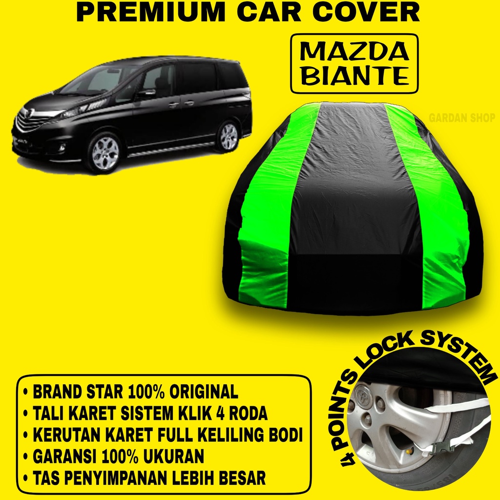 Body Cover MAZDA BIANTE Sarung Strip HIJAU Penutup Pelindung Bodi Mobil Mazda Biante PREMIUM