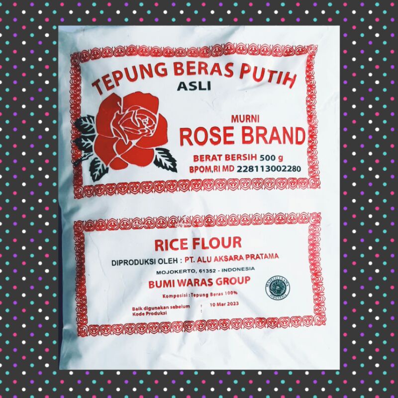 

Tepung Beras Putih Rose Brand 500gr