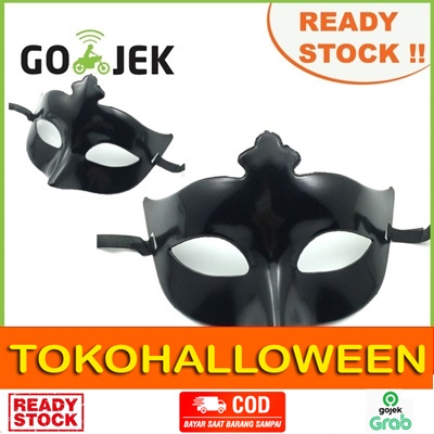 TOPENG PESTA TOPENG PARTY TOPENG HITAM POLOS TOPENG TAHUN BARU