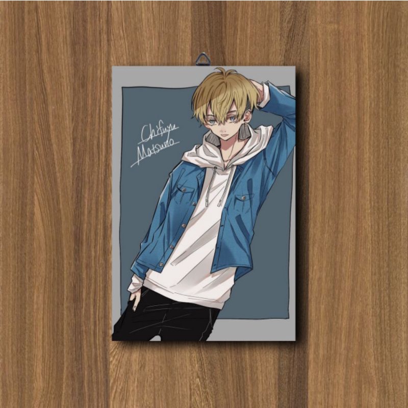 HIASAN DINDING KAMAR CHIFUYU MATSUNO TOKYO REVENGERS ANIME / POSTER KAYU ANIME / DEKORASI KAMAR-C14