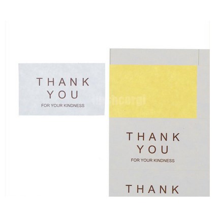 Paper Tags Sticker THANK YOU - FOR YOUR KINDNESS (1sheet/8pcs)