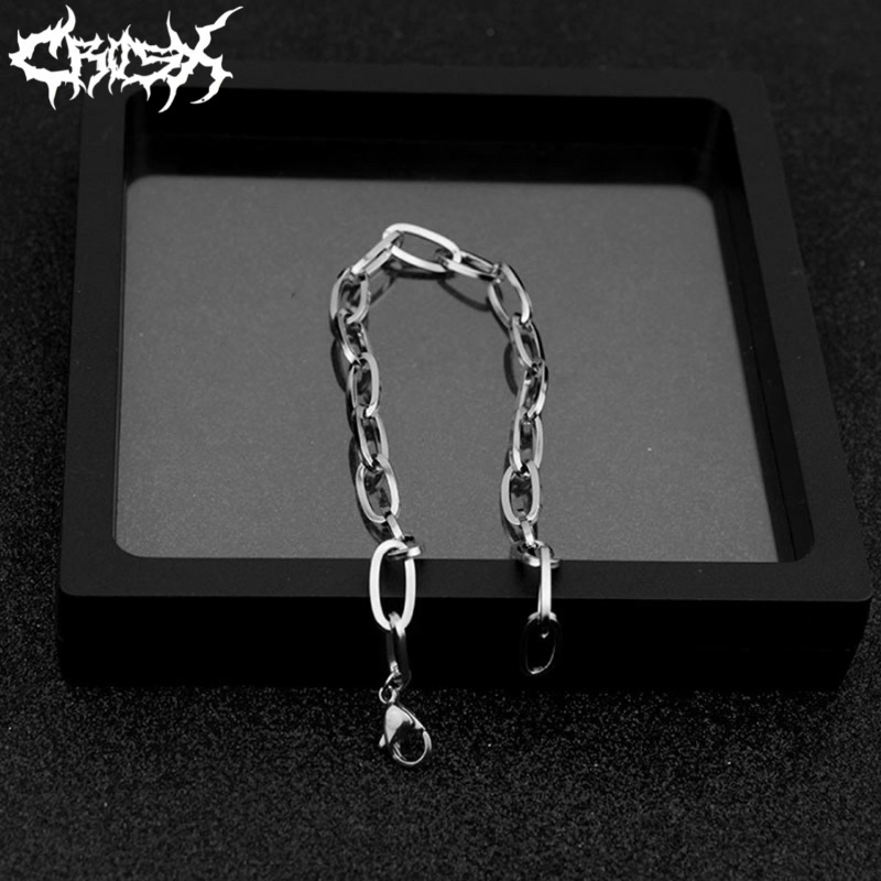 CHAIN BRACELET / PAPERCLIP BRACELET / GELANG RANTAI SILVER / BRACELET GELANG TITANIUM / AESTHETIC BRACELET / GELANG ESTETIK / GELANG AESTHETIC / GELANG PRIA / GELANG WANITA / GELANG PRIA WANITA