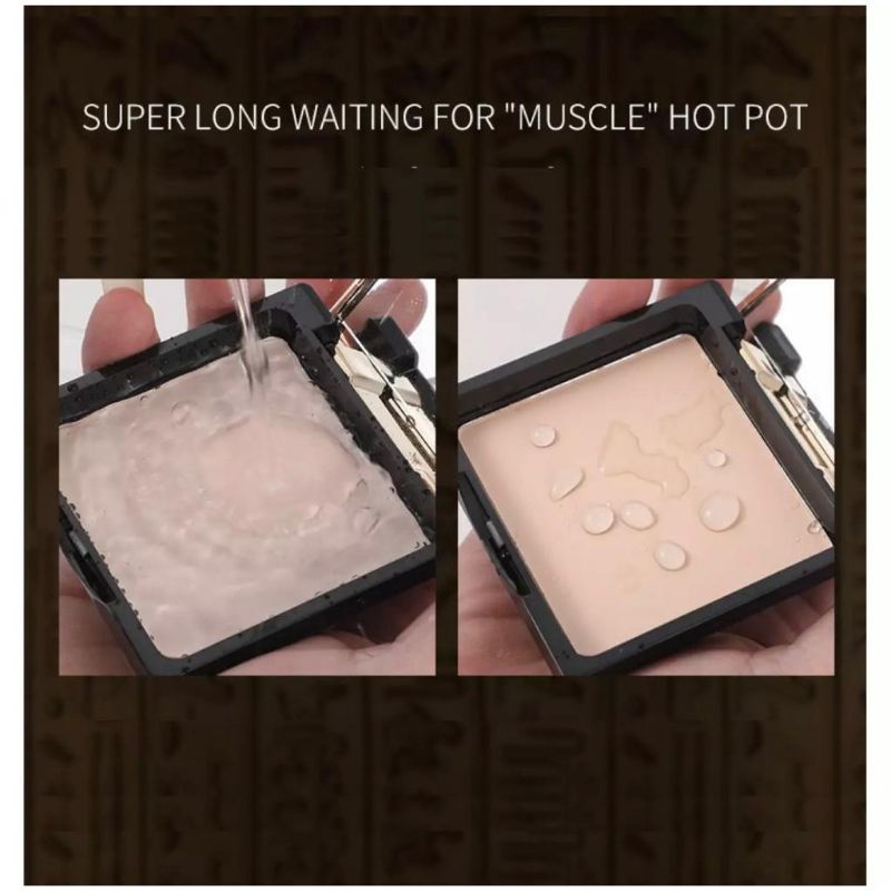 Lameila Compact Pressed Powder Waterproof Oil Control Bedak Padat Tahan Lama Kosmetik Wajah Wanita