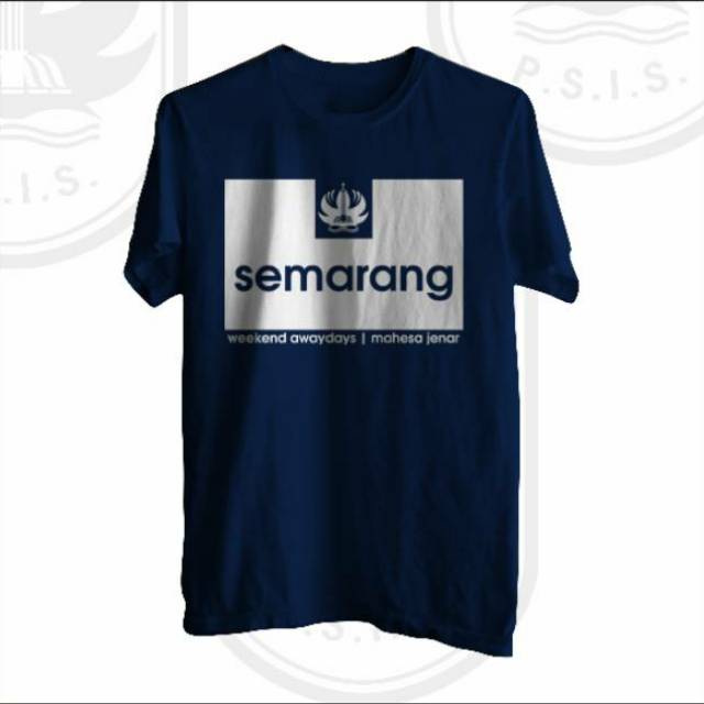 Kaos Semarang PSIS weekend offender Hitam & Navy premium T shirt