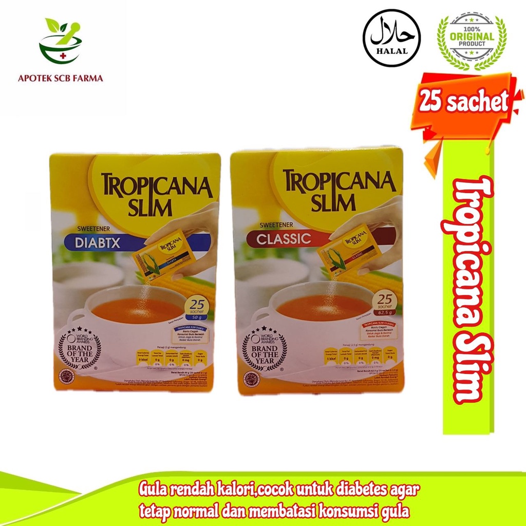 

Tropicana Slim Classic & Slim Diabtx - Pemanis Bebas Gula
