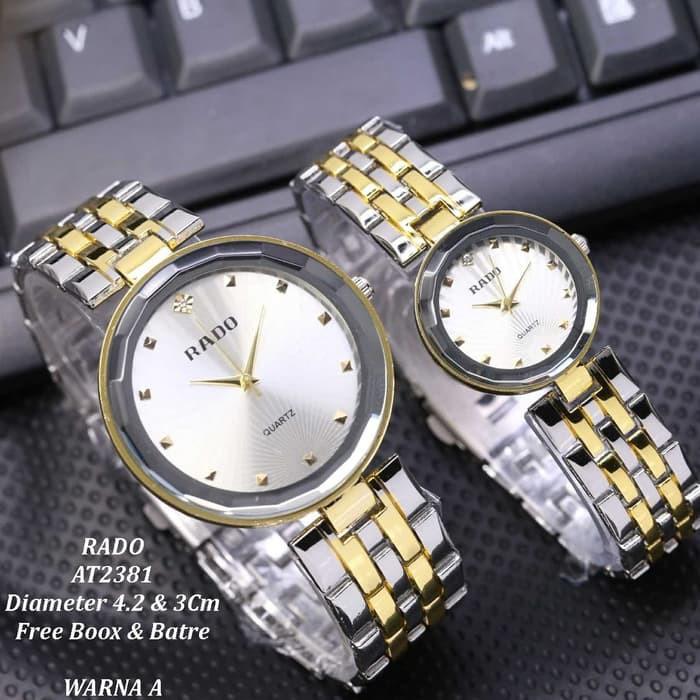 Jam tangan Couple Rado Rantai @ 7 warna