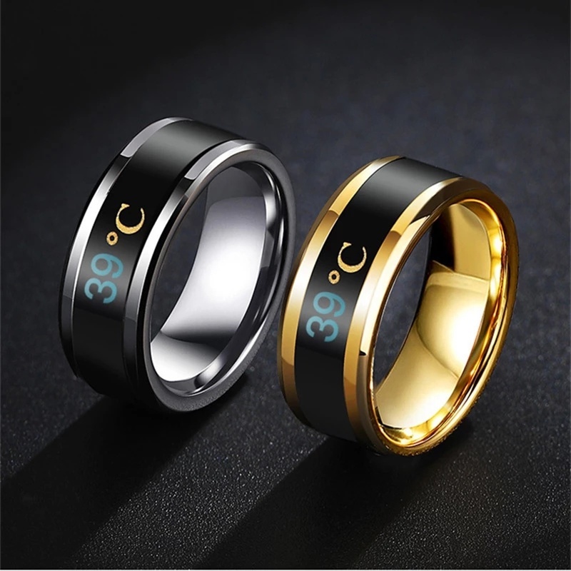 Cincin Jari Bahan Stainless Steel Untuk Pria Dan Wanita