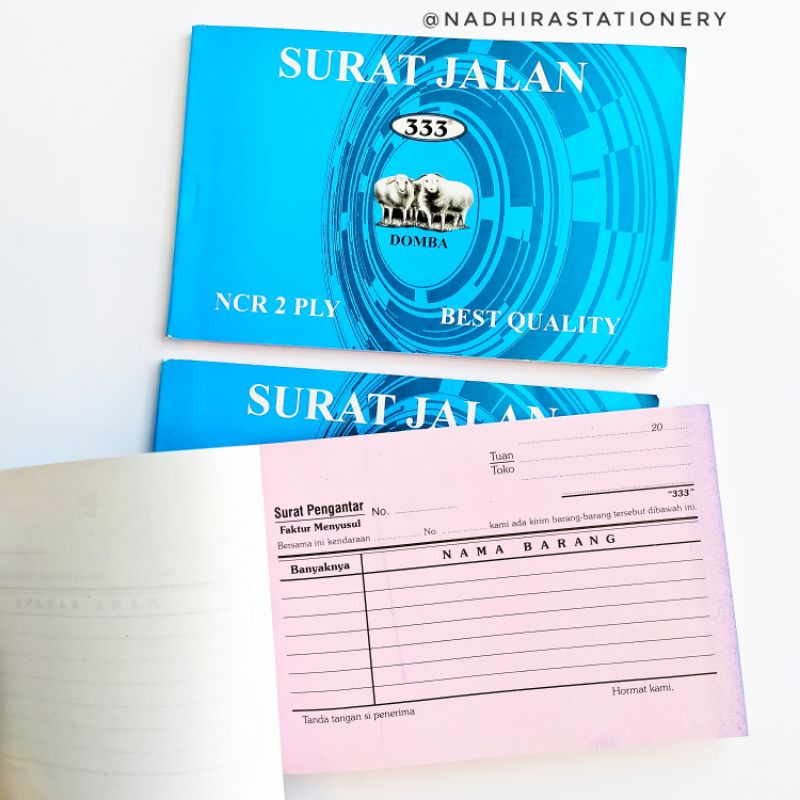 

SURAT JALAN 333 NCR K 2 PLY
